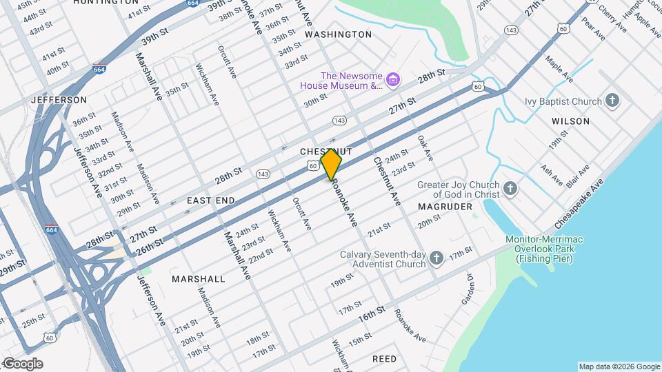 2403 Roanoke Ave Map and Location Details