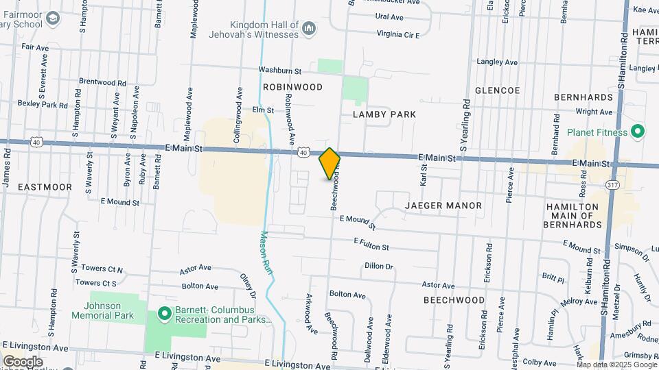 921 Beechwood Rd Map and Location Details