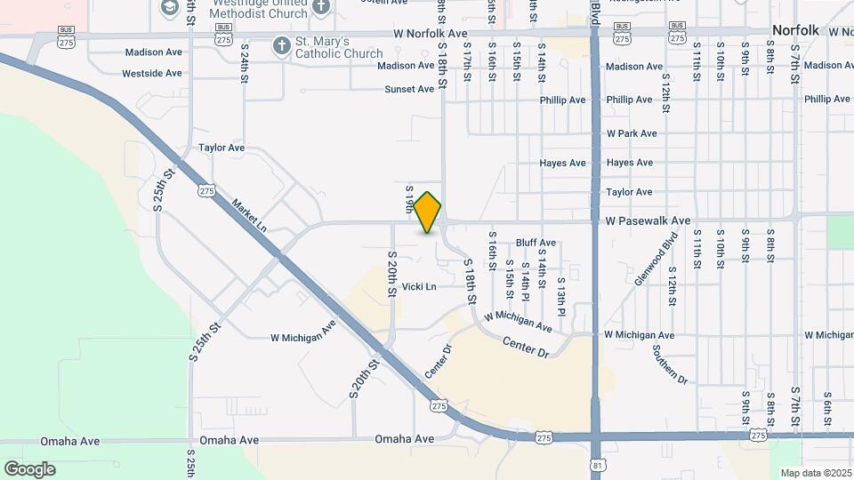1804 Parker Cir Map and Location Details