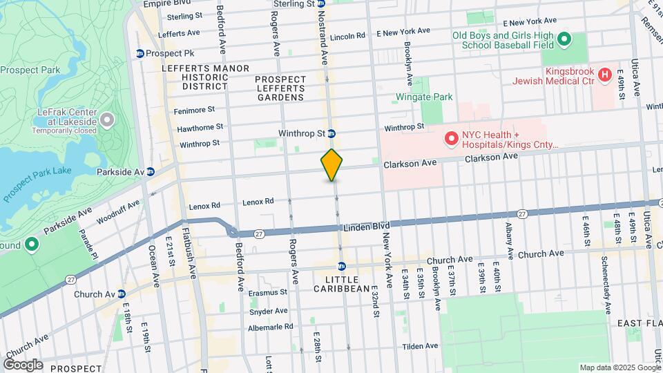 1322 Nostrand Ave Map and Location Details