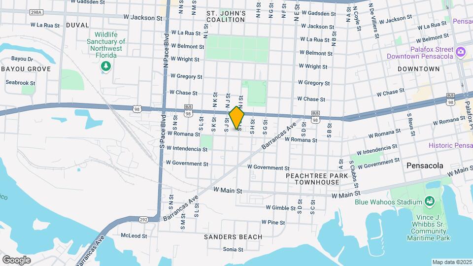 1600 W Romana St Map and Location Details