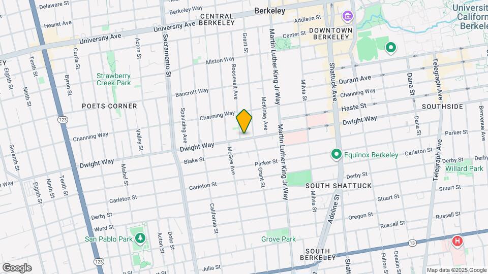 1731 Dwight Way Map and Location Details