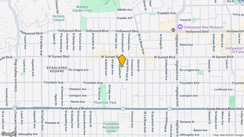1418 N Poinsettia Pl, Unit 7 Map and Location Details