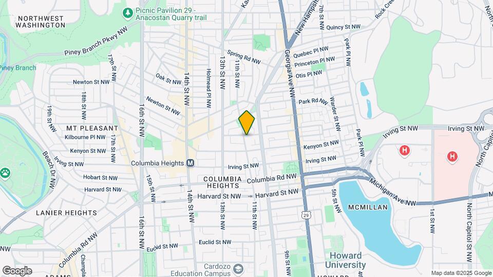 1038 Lamont St NW Map and Location Details