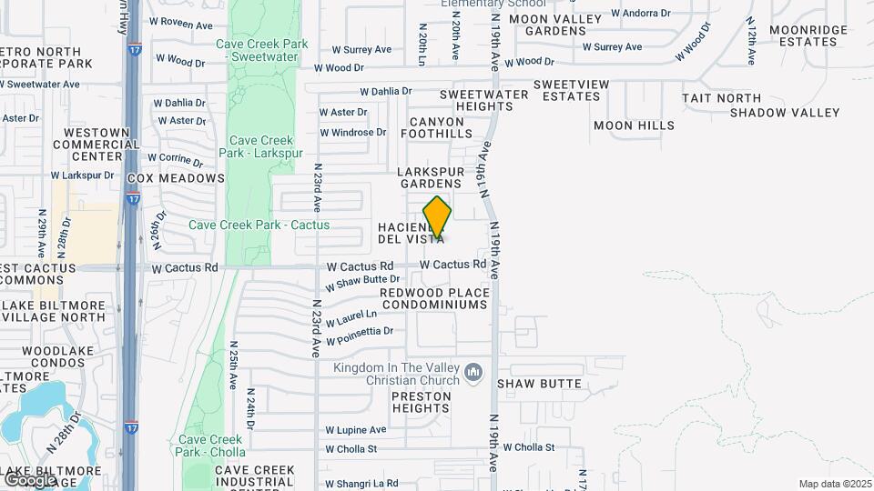 2034 W Cactus Rd Map and Location Details