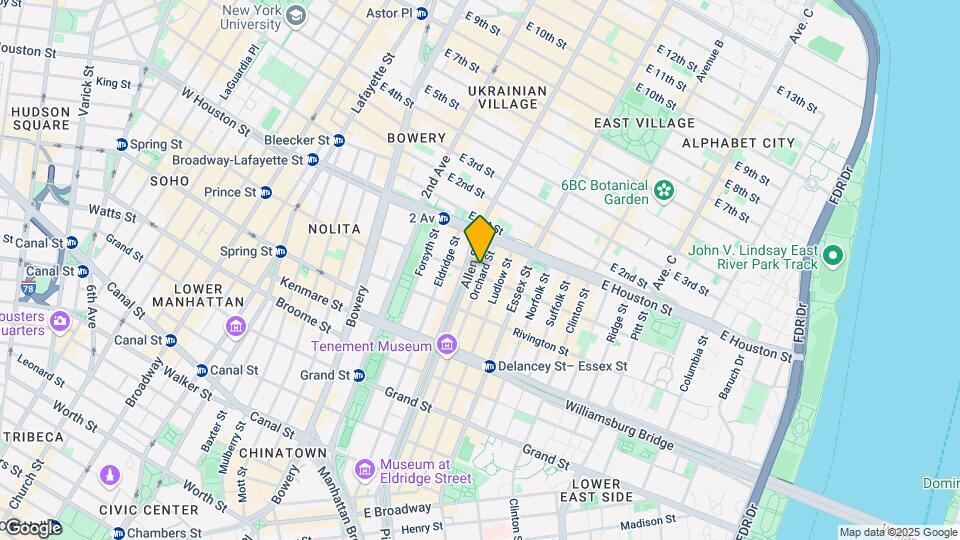175 Orchard St Mapa y Detalles de la Ubicación