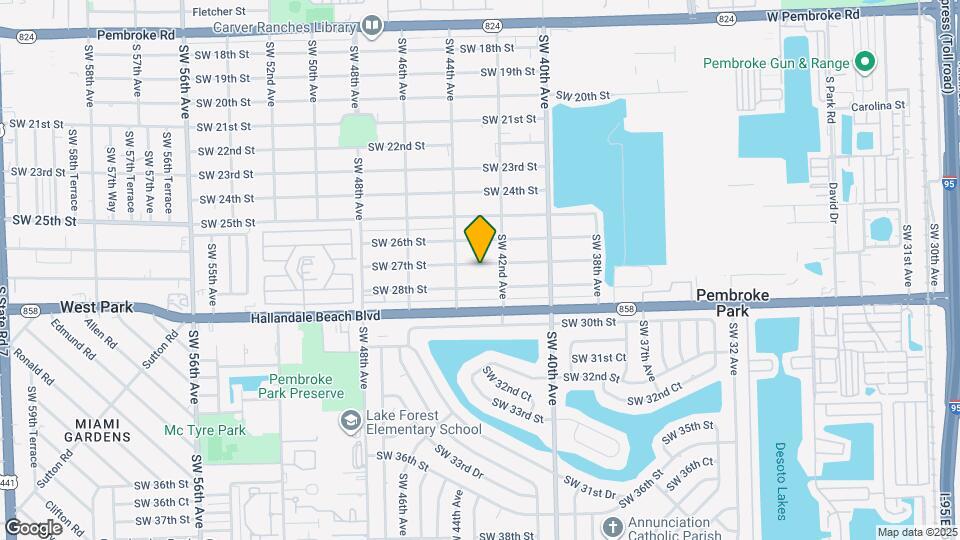 4240 SW 27th St Map and Location Details