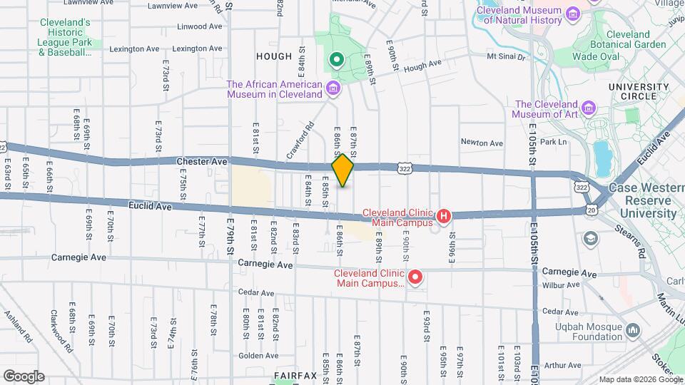 1925 E 86th St Map and Location Details