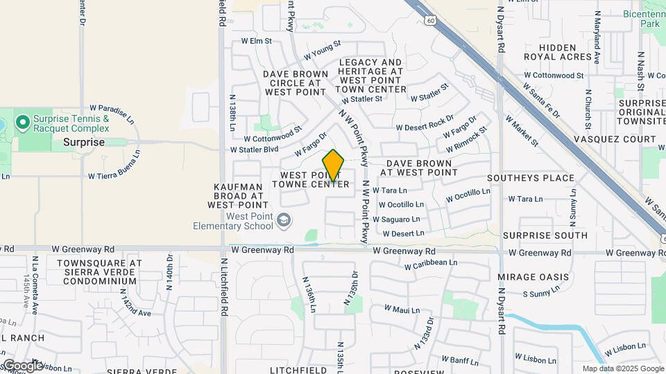 13587 W Tara Ln Mapa y Detalles de la Ubicación