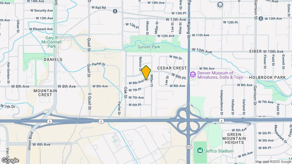 10458 W 8th Ave Mapa y Detalles de la Ubicación