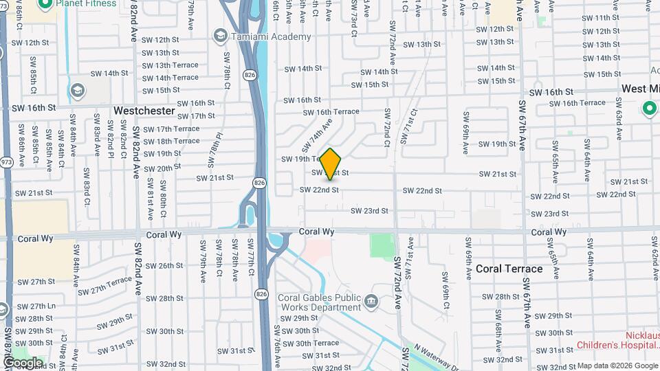 7393 SW 22nd St Map and Location Details