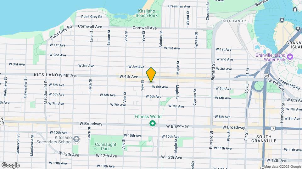 2155 W 5th Ave Map and Location Details
