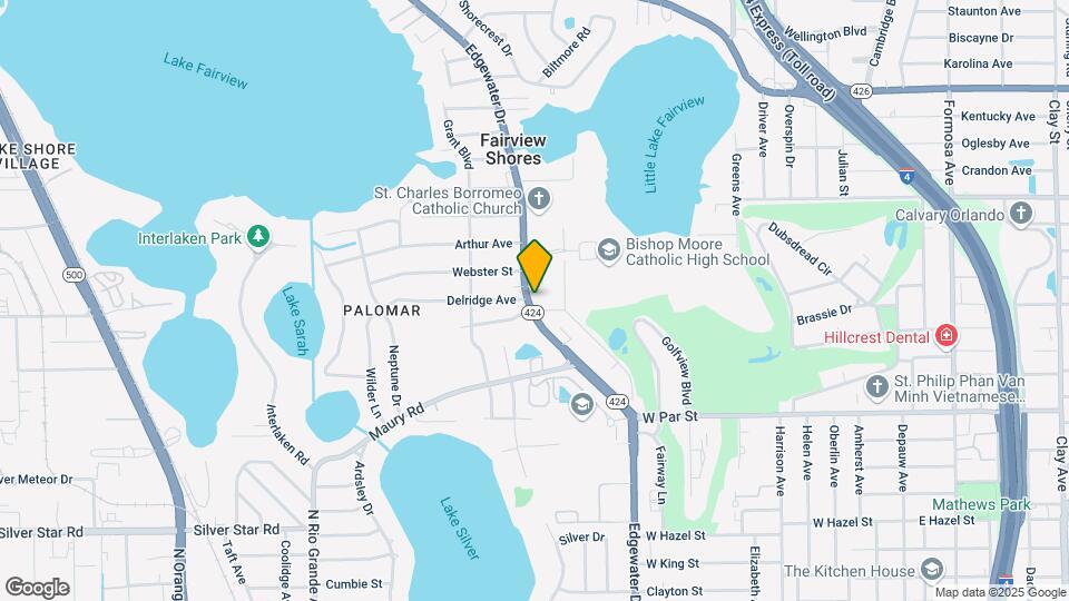 3705 Edgewater Dr Map and Location Details