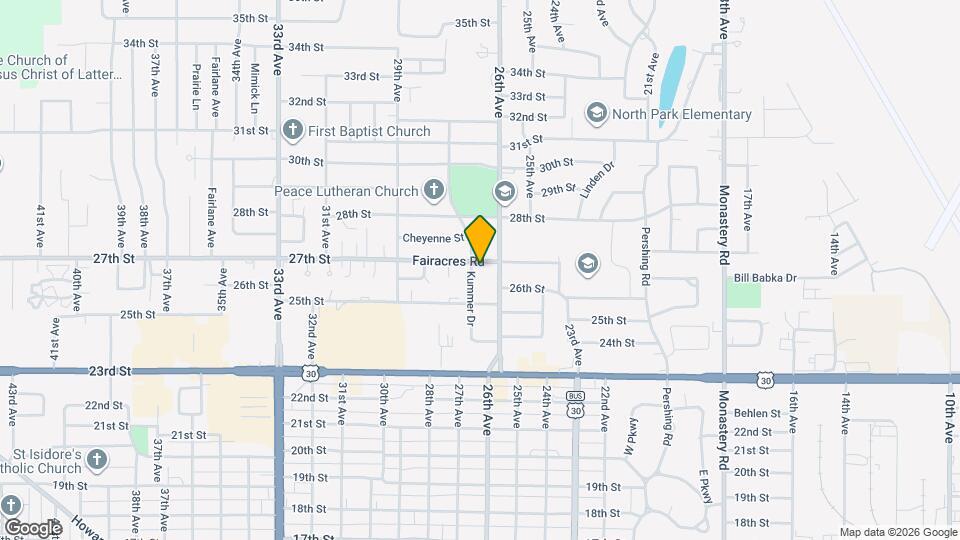 2611 27th St Map and Location Details