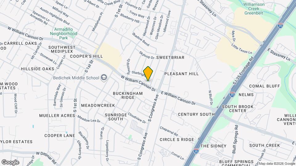 124 W William Cannon Dr Map and Location Details