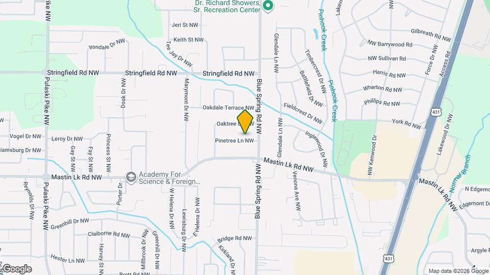 2706 Pinetree Ln NW Map and Location Details