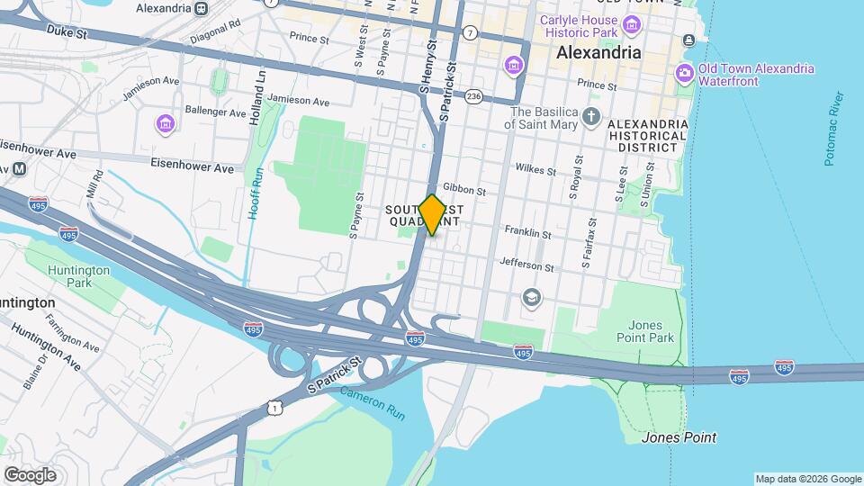 915 Jefferson St Map and Location Details