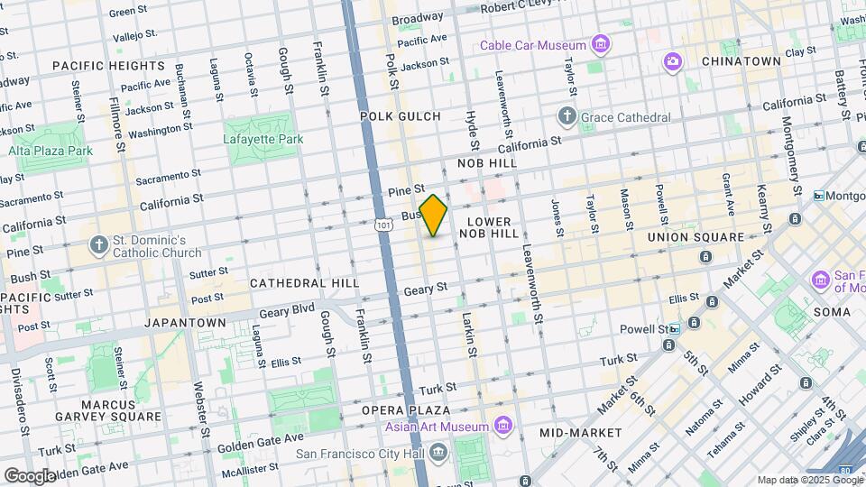 1151 Sutter St Map and Location Details
