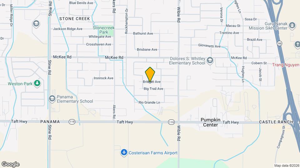 3611 Bridget Ave Map and Location Details