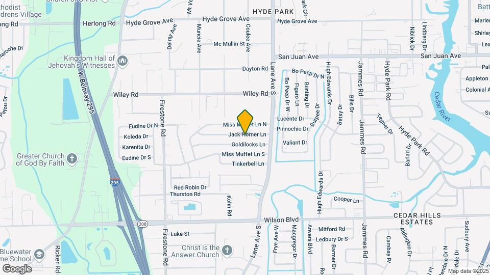 6812 Jack Horner Ln Map and Location Details