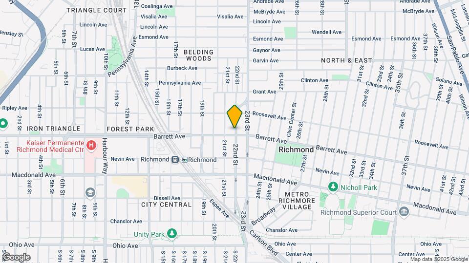 501 22nd St Map and Location Details