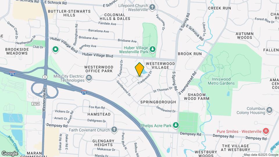 320 Crosswind Dr Mapa y Detalles de la Ubicación