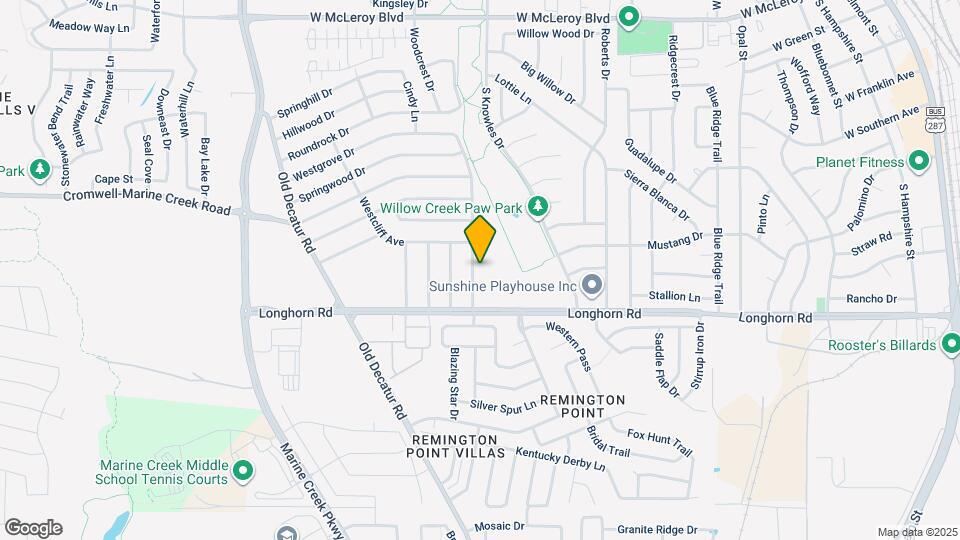 821 Parkwest Blvd Map and Location Details