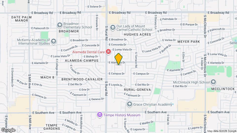 1014 E Balboa Cir Map and Location Details