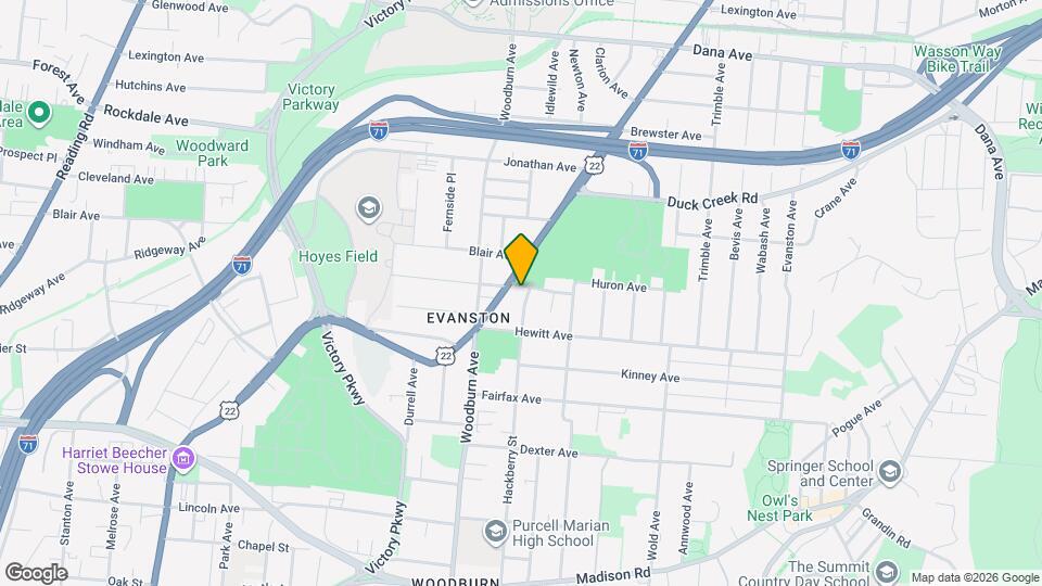 3329 Hackberry St Map and Location Details