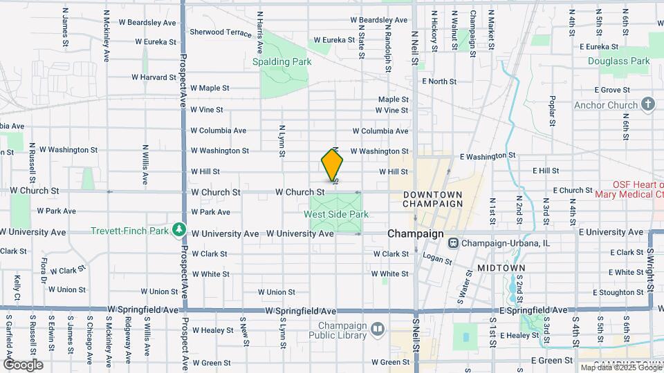 402 W Church St Map and Location Details