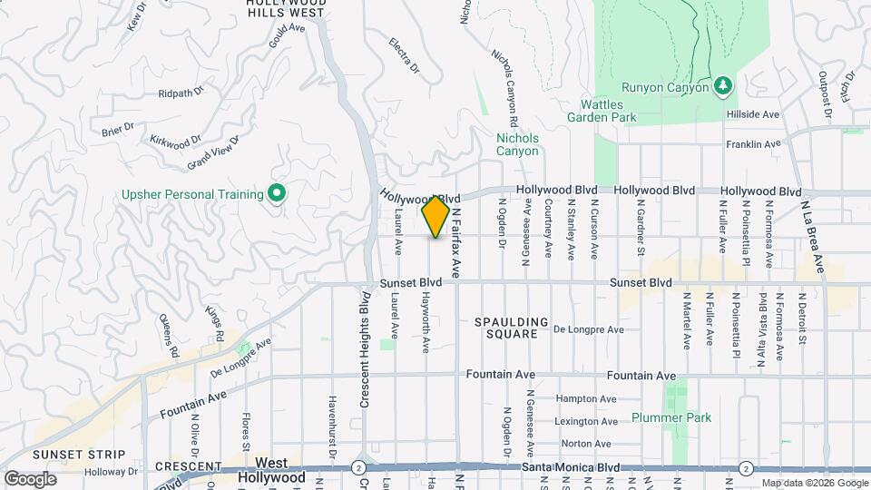 1550 Hayworth Ave, Unit Apt 6 Mapa y Detalles de la Ubicación