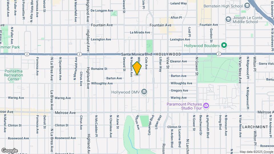 927 Wilcox Ave Map and Location Details