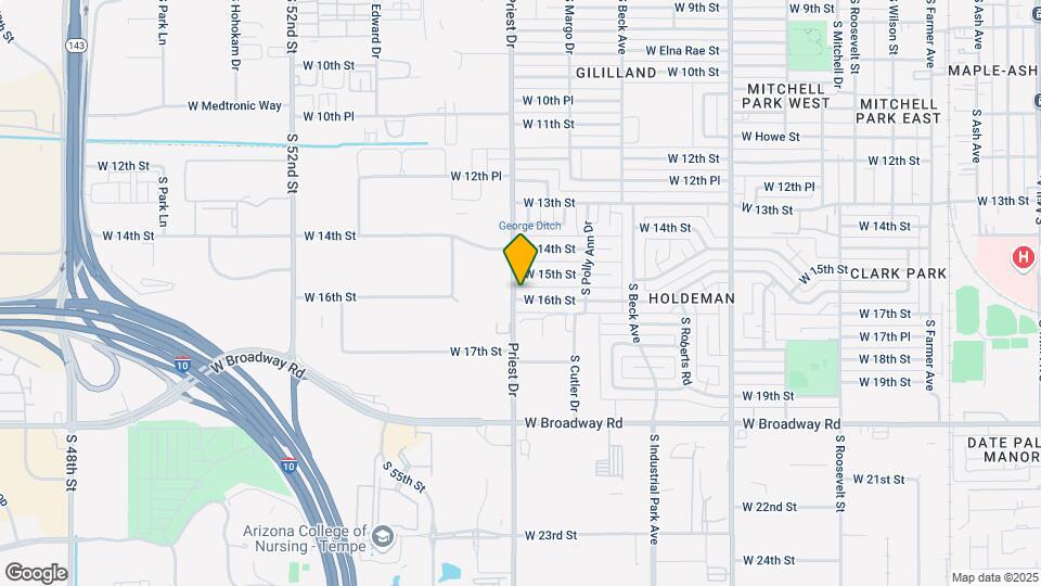 1374 W 16th St Map and Location Details