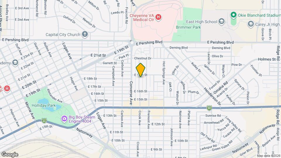 1633 Crook Ave Map and Location Details