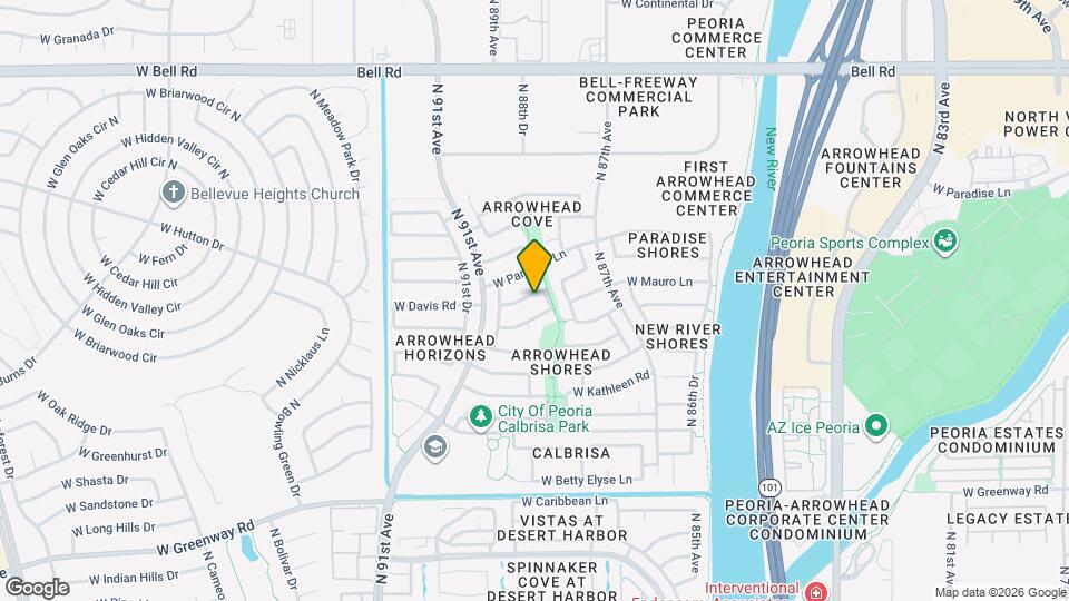 8909 W Davis Rd Map and Location Details