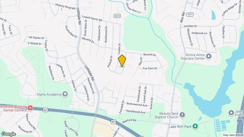 1215 Patrick Dr Map and Location Details