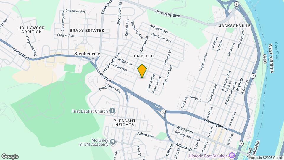 1304 Belleview Blvd Mapa y Detalles de la Ubicación