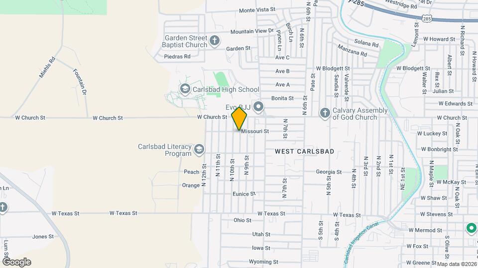 2607 Missouri St Map and Location Details