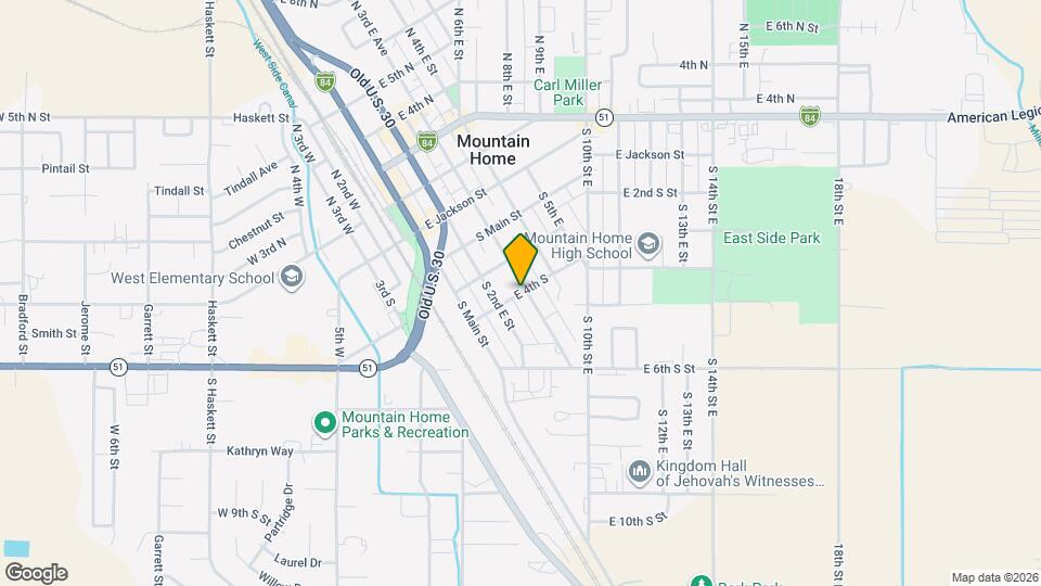 290 E 4th S Map and Location Details