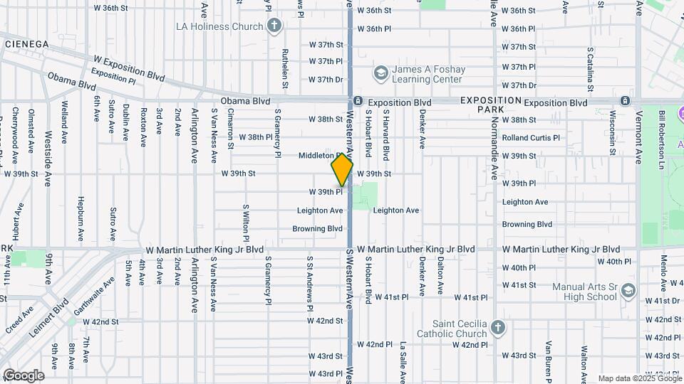 1616 W 39th Pl Map and Location Details