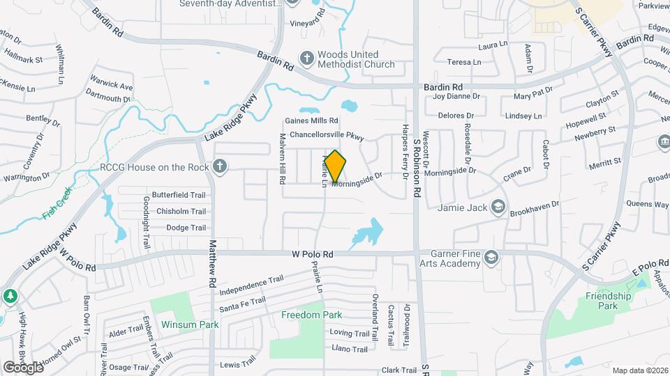 1015 Morningside Dr Mapa y Detalles de la Ubicación