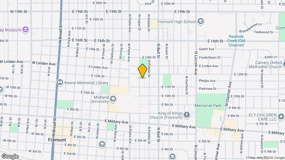 1116 N Logan St Map and Location Details