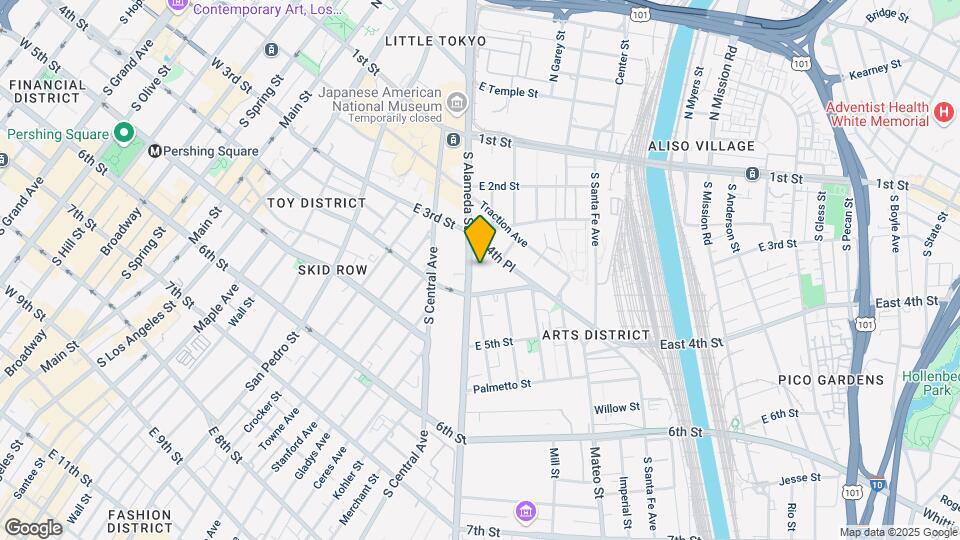 330 S Alameda St Map and Location Details