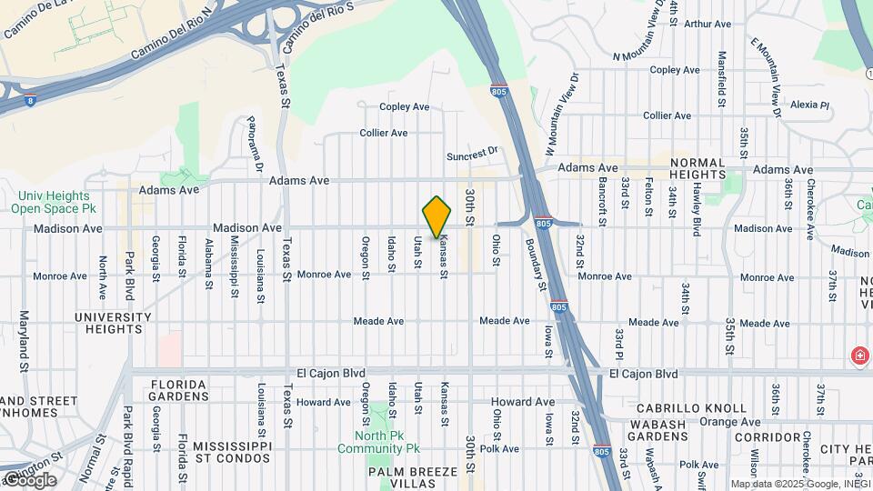 4568 Kansas St Map and Location Details