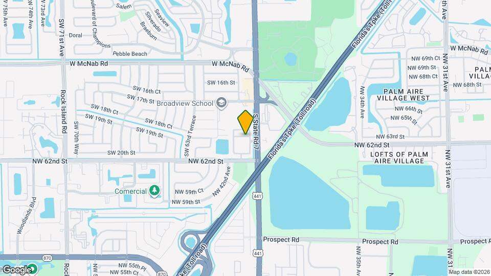 6036 SW 19th Ct Map and Location Details