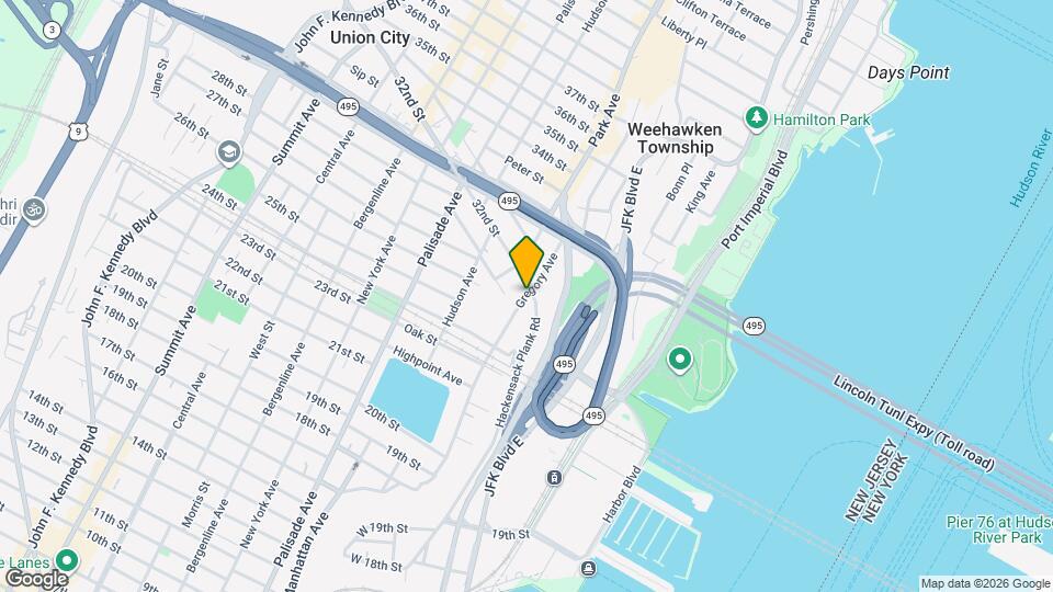 564 Gregory Ave Map and Location Details