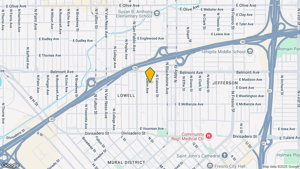 422 N Glenn Ave Mapa y Detalles de la Ubicación