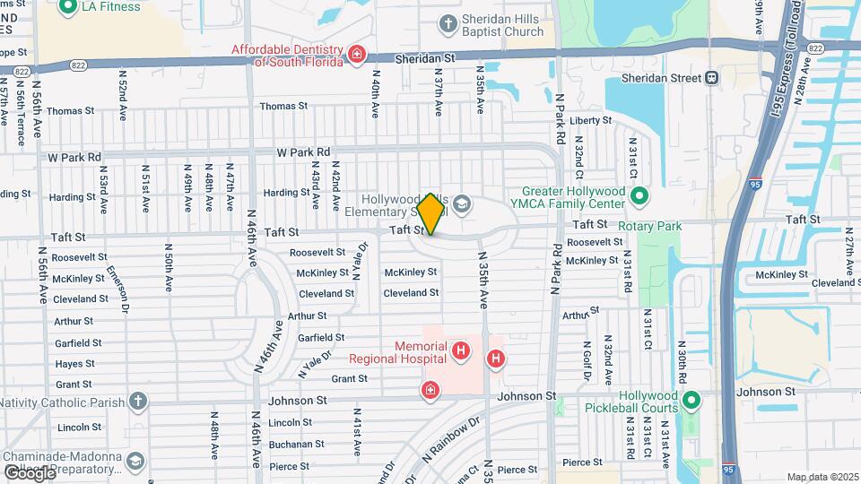 3714 Taft St Map and Location Details