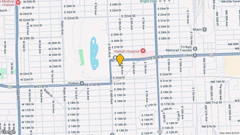 482-490 E 24th St Mapa y Detalles de la Ubicación