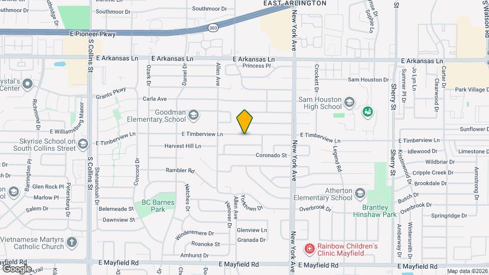 1700 E Timberview Ln Map and Location Details